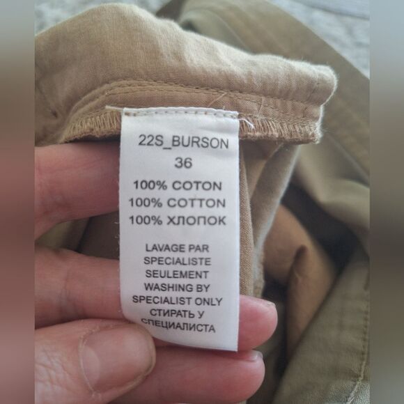 Mes Demoiselles Classic Tan Color  Cotton Jumpsuit Romper Size  36 - Picture 4 of 9